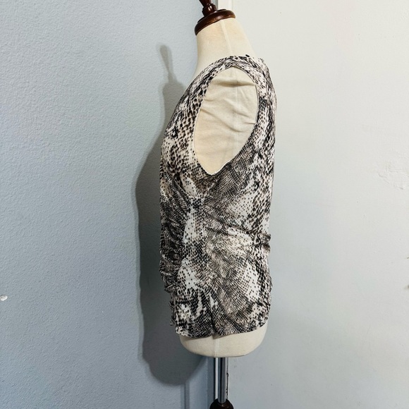 Cable & Gauge Women Snake Print Sleeveless Stretchy V-Neck Party Top Size Large - Picture 6 of 14